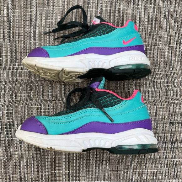 Nike TD Air Max 95 Now - Outdoor Green/Hyper Pink - Picture 4 of 8